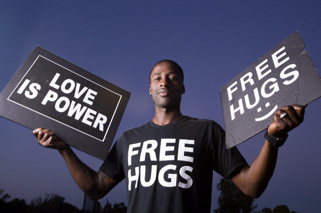 San Diego's 'Free Hugs Guy' gains fame embracing one and all - The ...